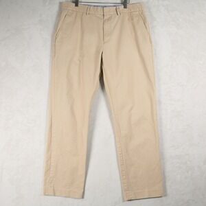 J.Crew Slim Bedford Chino Pants Mens 35x32 Tan Khaki 100% Cotton Business Casual